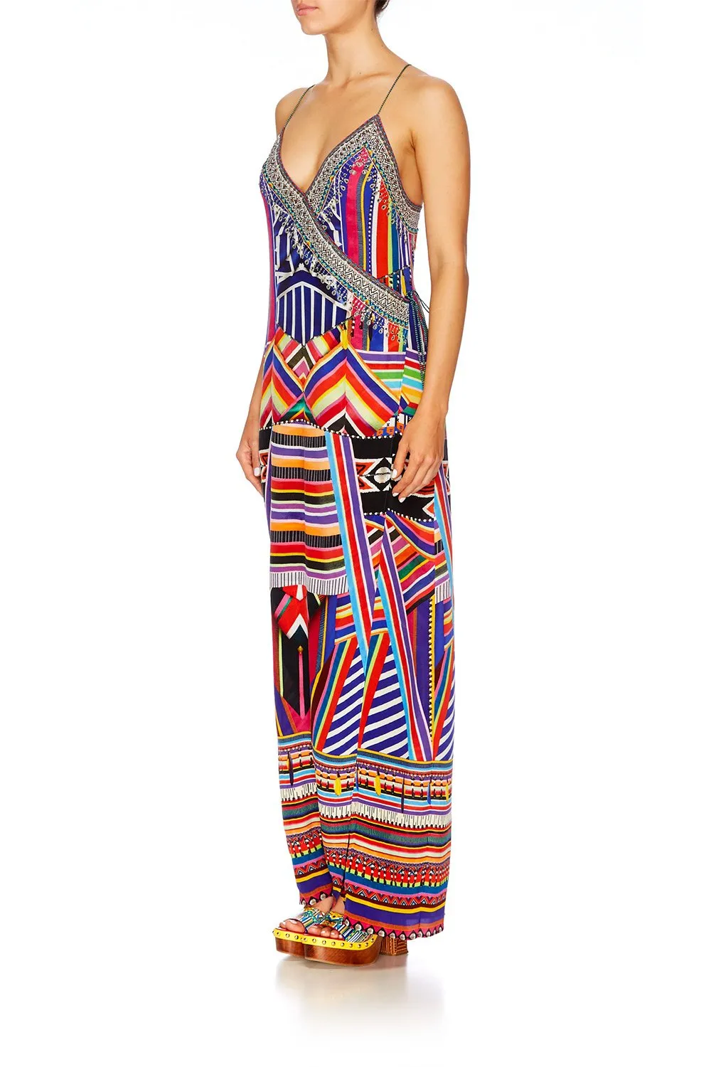 ASYMMETRICAL WRAP DRESS TSACHILA BLESSING