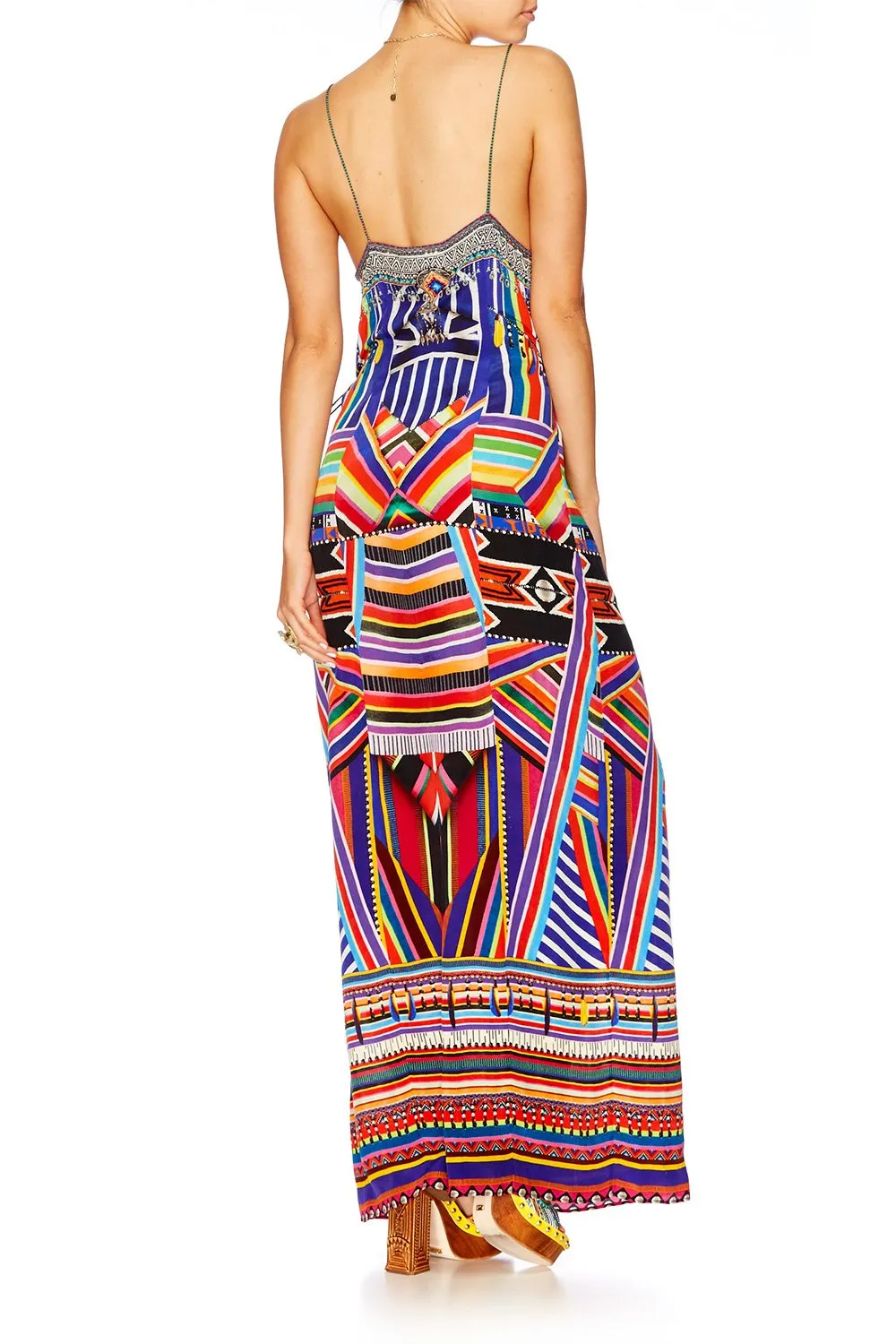 ASYMMETRICAL WRAP DRESS TSACHILA BLESSING