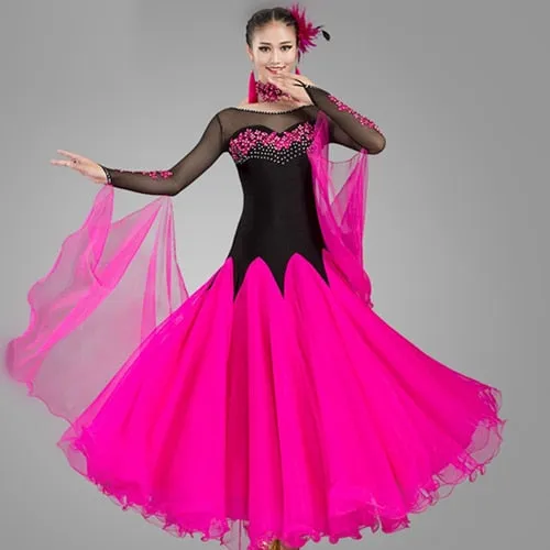 B1184 Beautiful Ballroom- Waltz- Modern Competition Dress