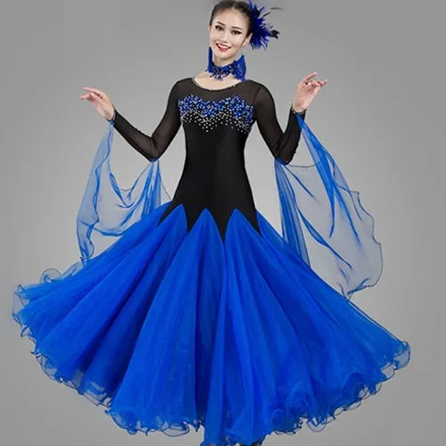 B1184 Beautiful Ballroom- Waltz- Modern Competition Dress