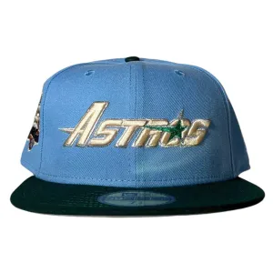 Blue Green 45th Anniversary Houston Astros New Era Hat 5950 Fitted designed by Samo