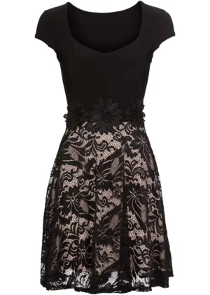 Bodyflirt lace dress, black