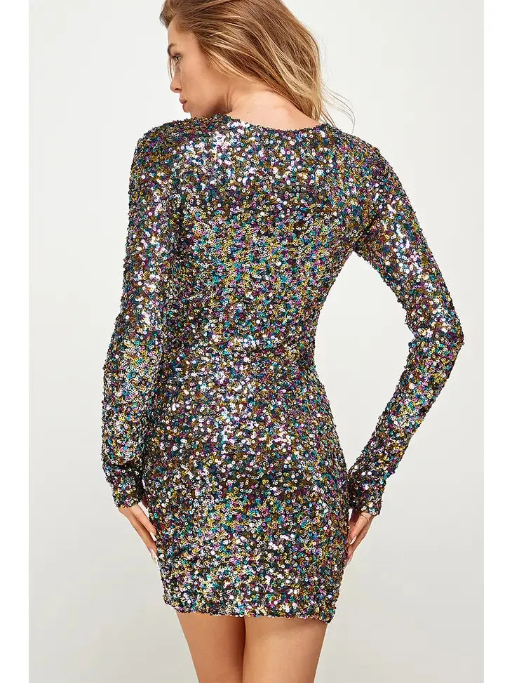 Confetti Sparkle Sequin Dress