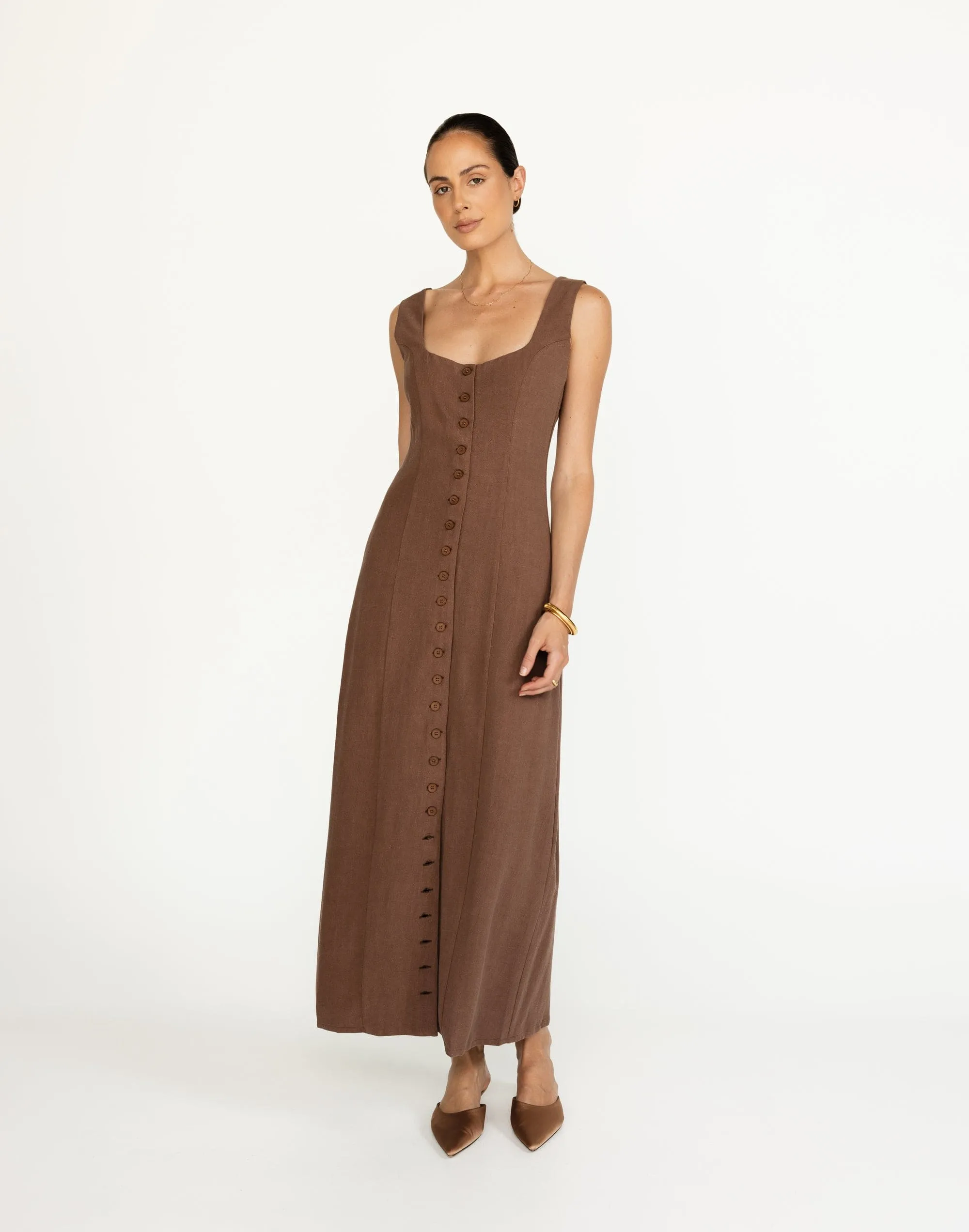 Joni Maxi Dress (Espresso)