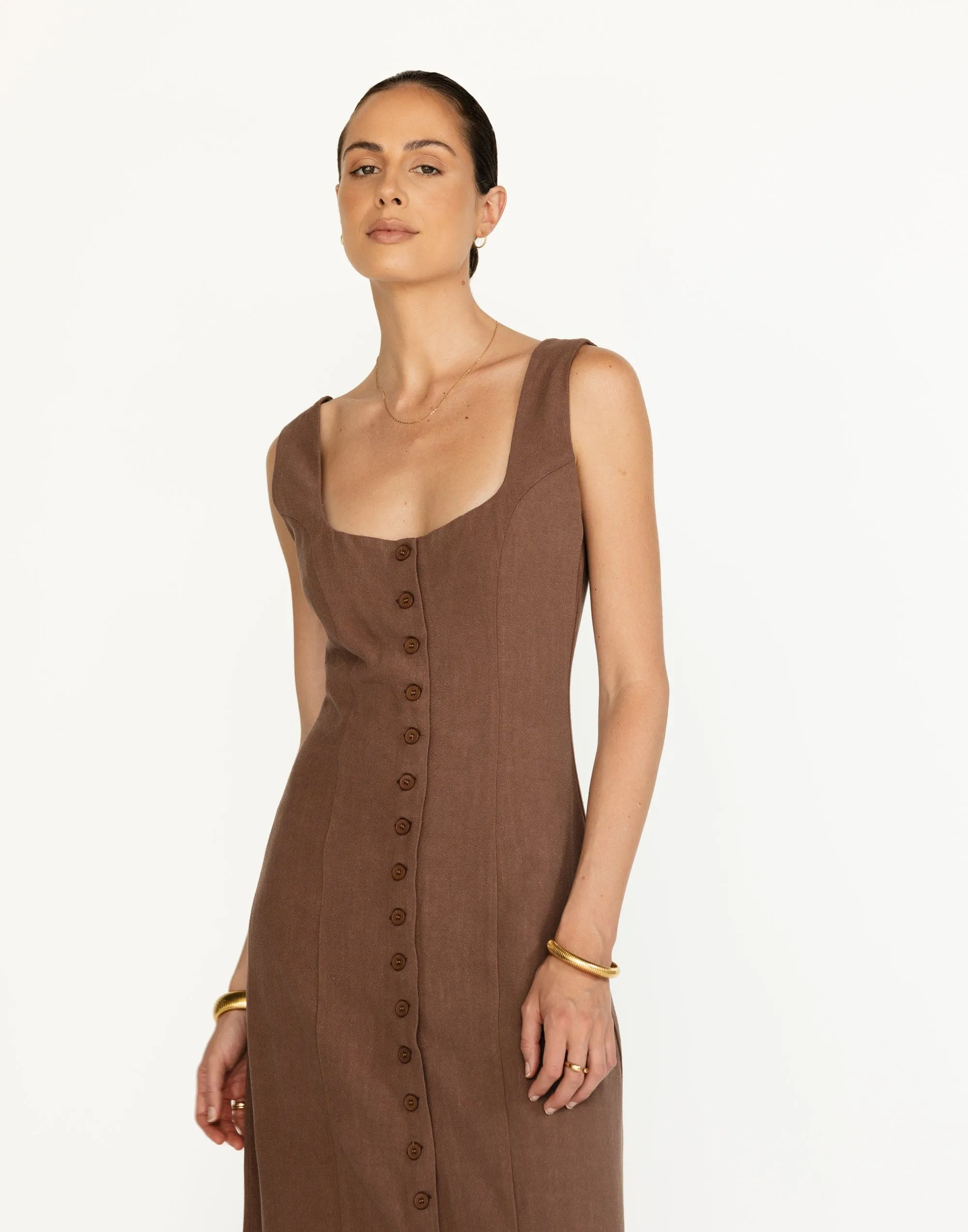 Joni Maxi Dress (Espresso)