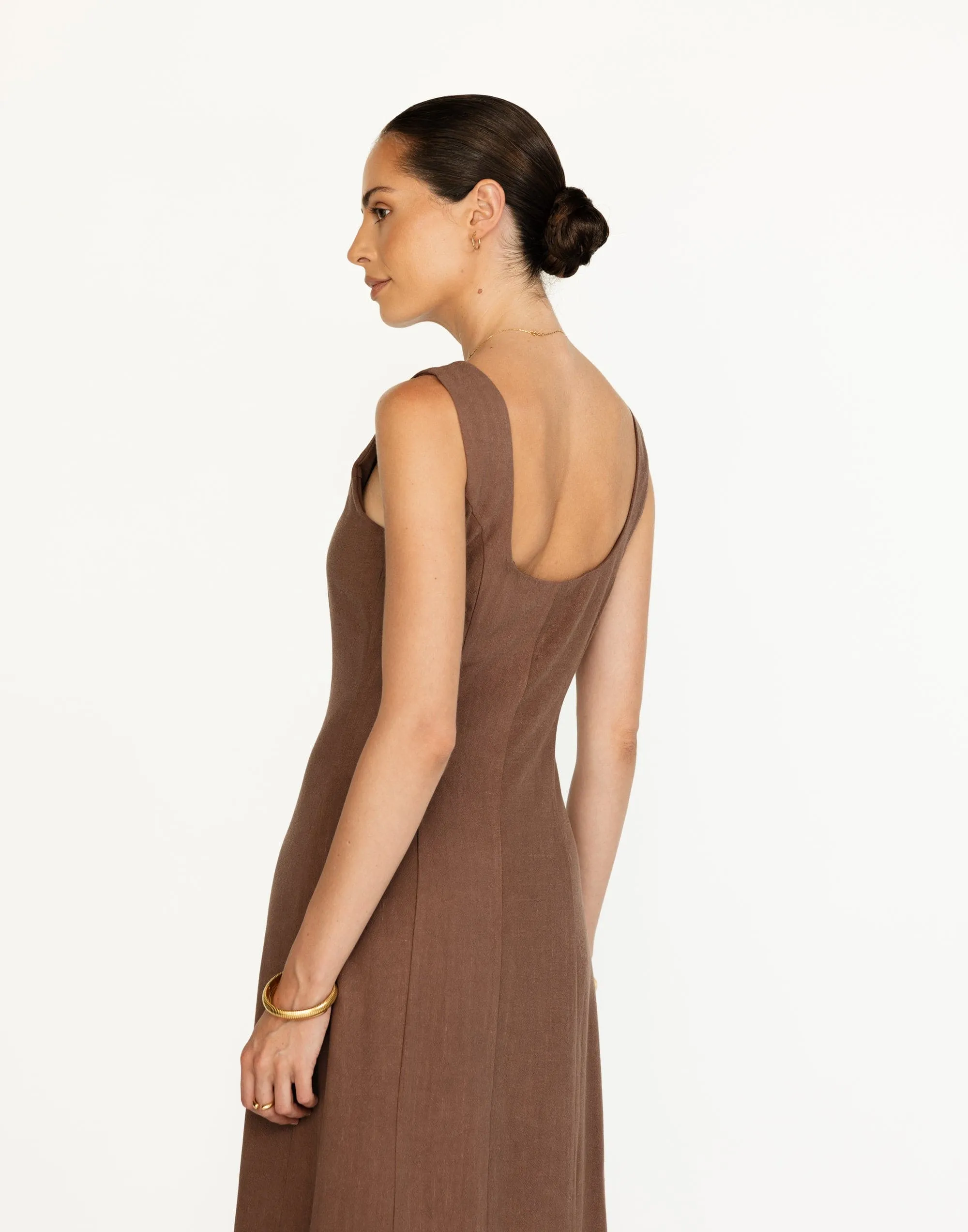 Joni Maxi Dress (Espresso)