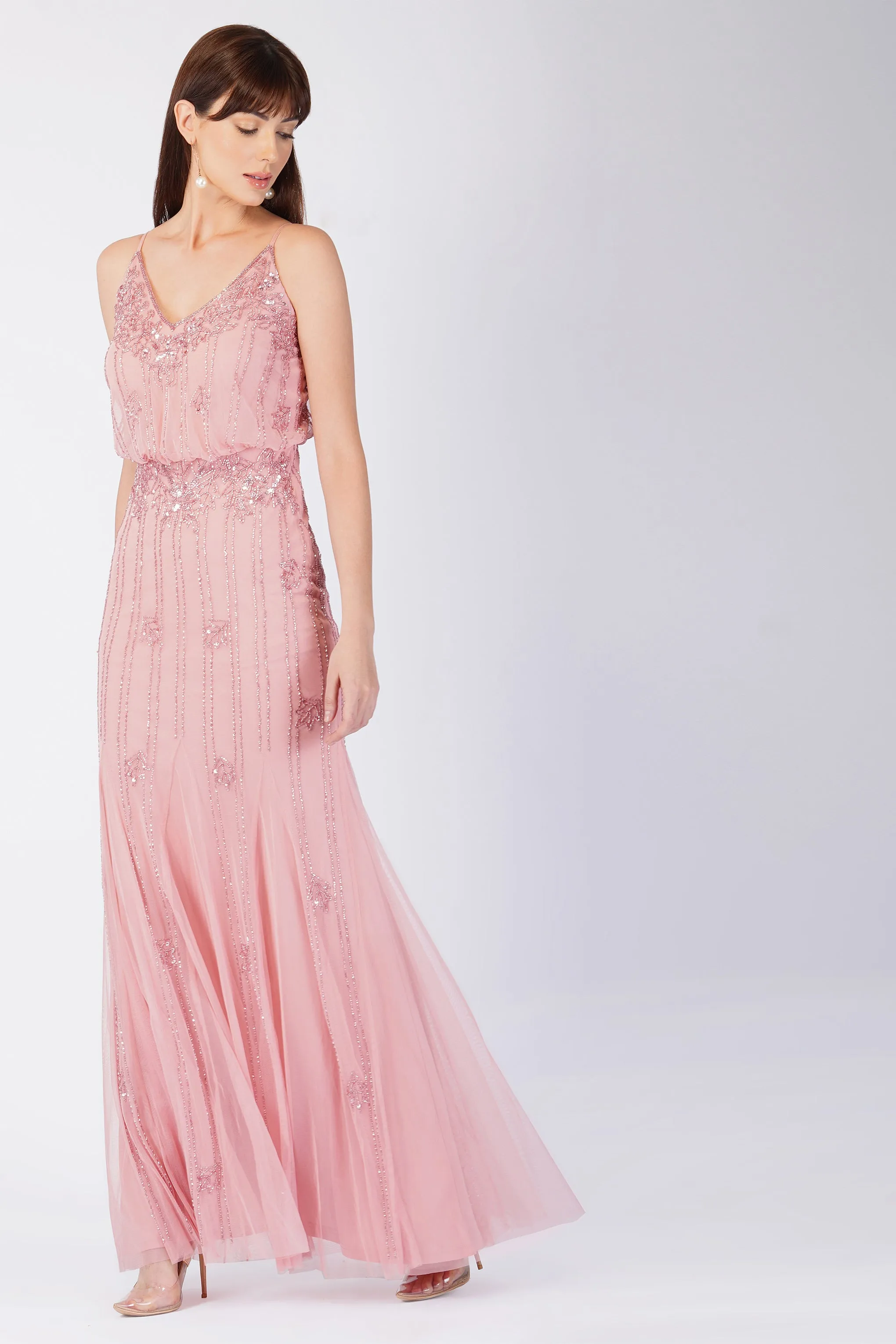 Keeva Dusty Pink Bridesmaid Dress