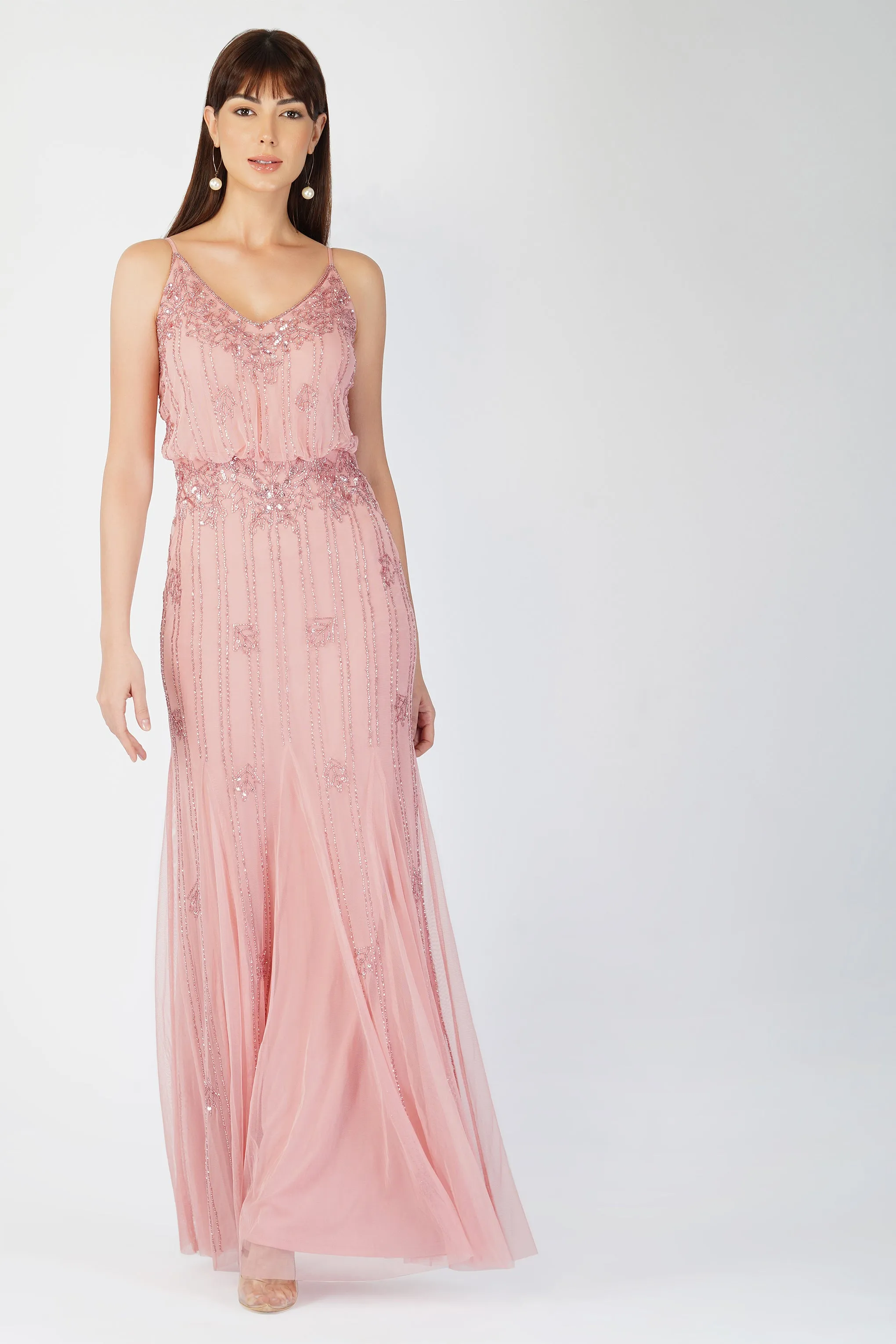 Keeva Dusty Pink Bridesmaid Dress