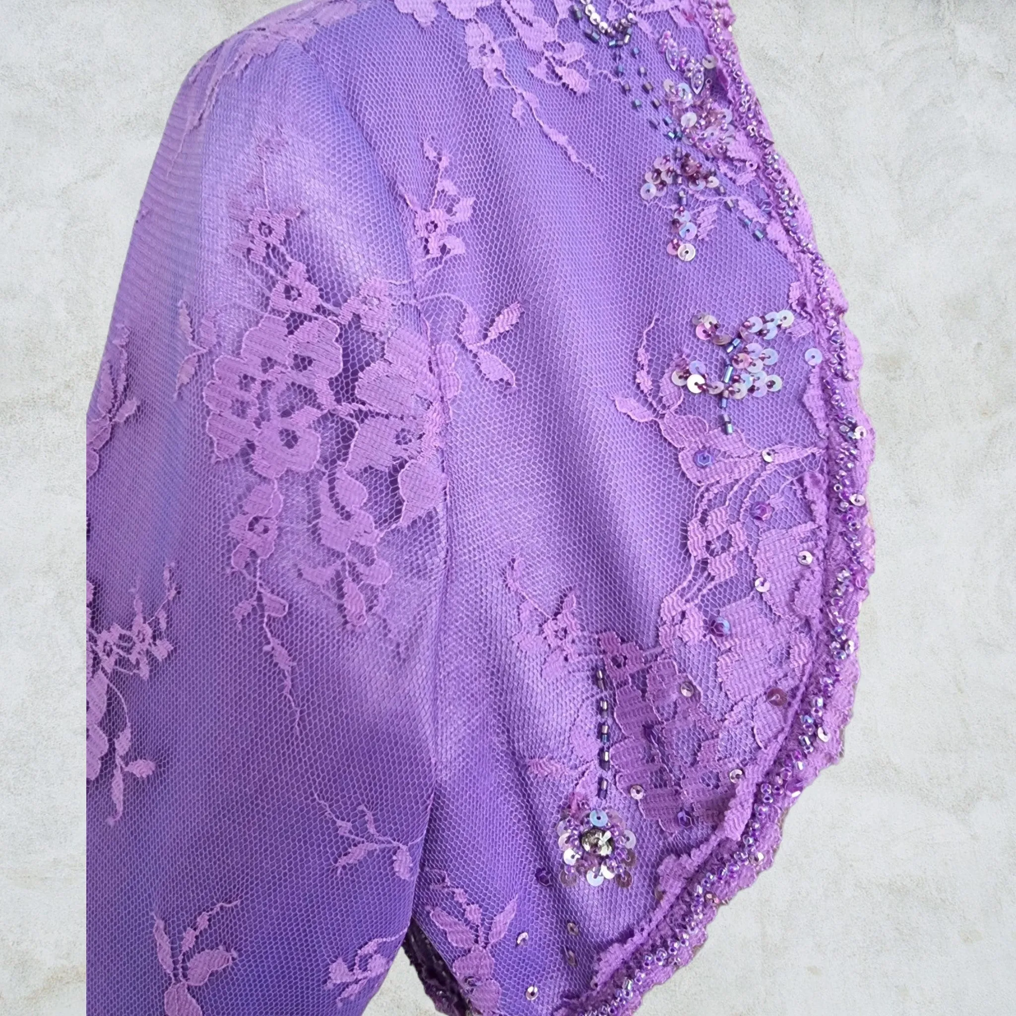 Libra Womens Lilac Embellished Dress & Bolero Jacket UK 12 US 8 EU 40 BNWT