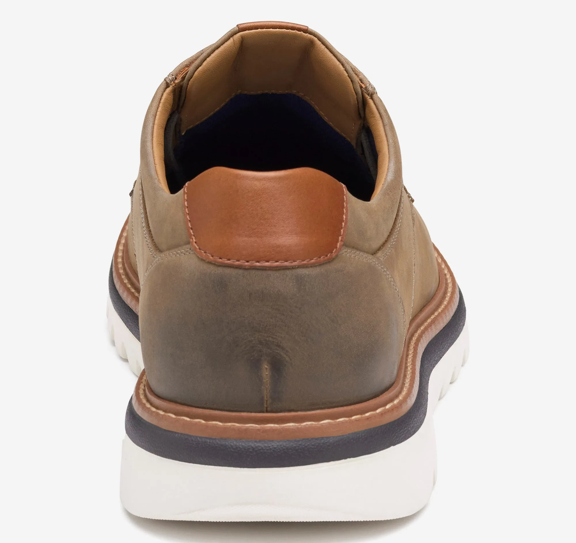 Men's Johnston & Murphy Braydon Plain Toe Color: Dark Taupe Oiled Nubuck