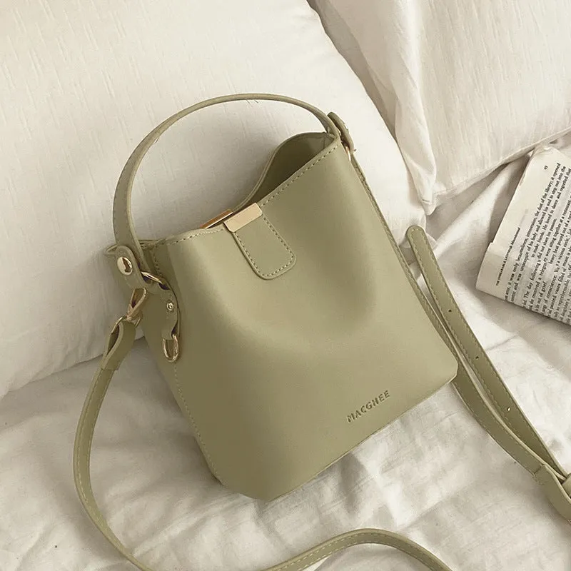 MINIMALIST BUCKET BAG VERSATILE SINGLE SHOULDER CROSSBODY BAG