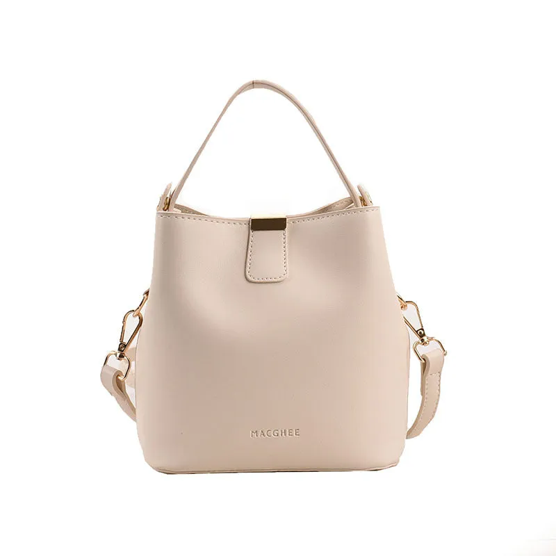 MINIMALIST BUCKET BAG VERSATILE SINGLE SHOULDER CROSSBODY BAG