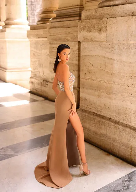 NICOLETTA Ariella Gown - Nude