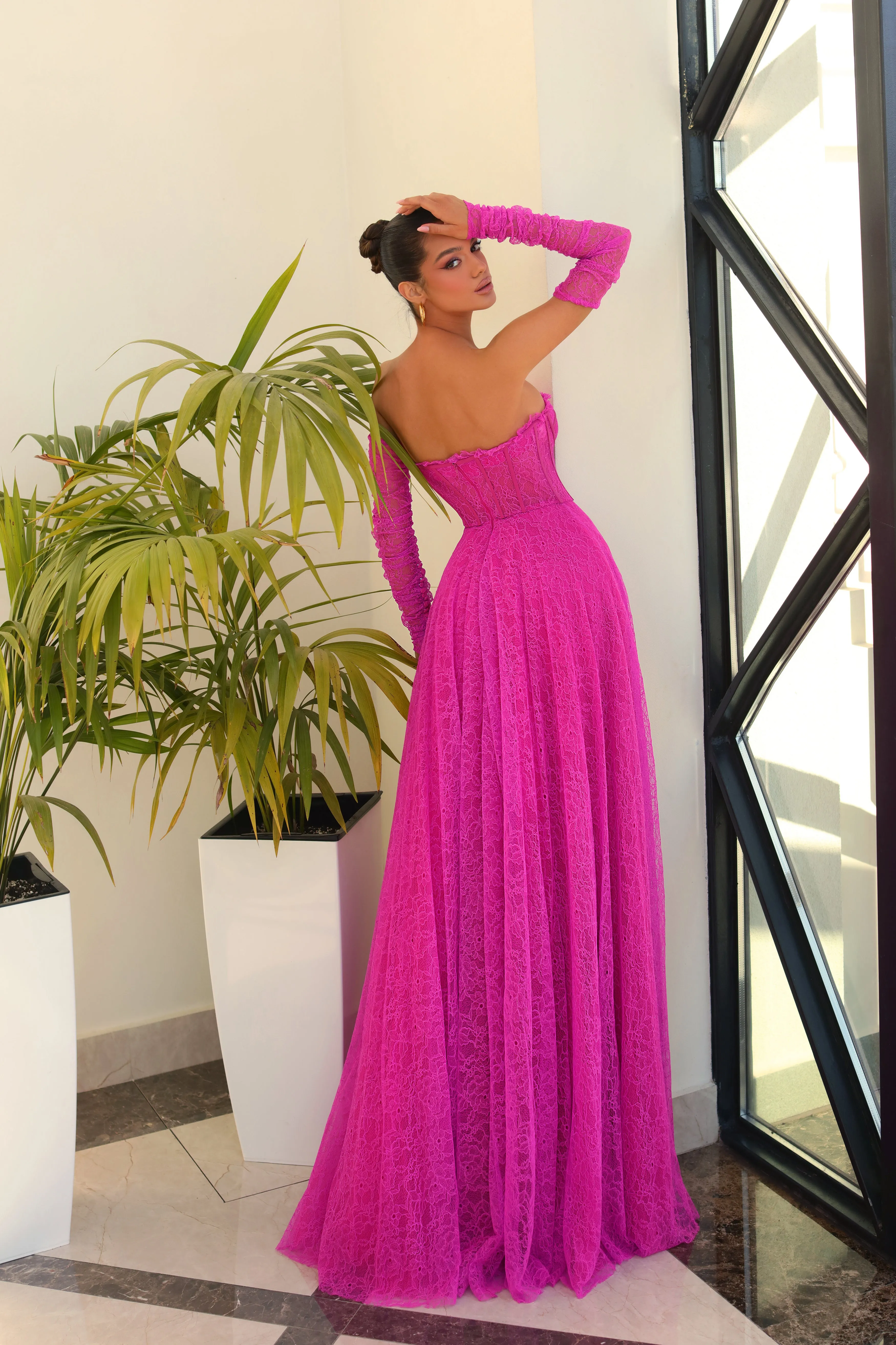 NICOLETTA Genesis Gown - Magenta