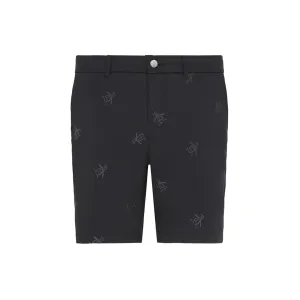 ORIGINAL PENGUIN SPACE DYED PETE EMBROIDERED SHORT CAVIAR