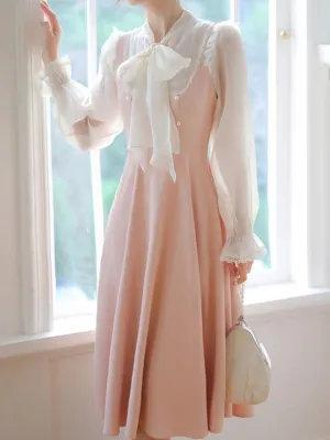 Pink Macaron one-piece Dress