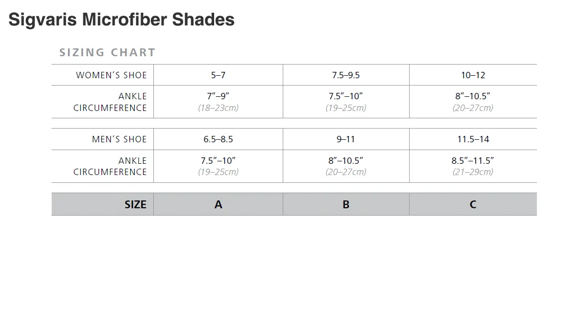 Sigvaris Microfiber Shades Knee 15-20 mmHg