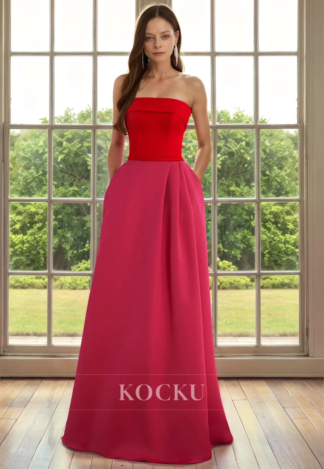 Simple & Casual Off-Shoulder A-Line Cocktail Mother of the Bride Dress