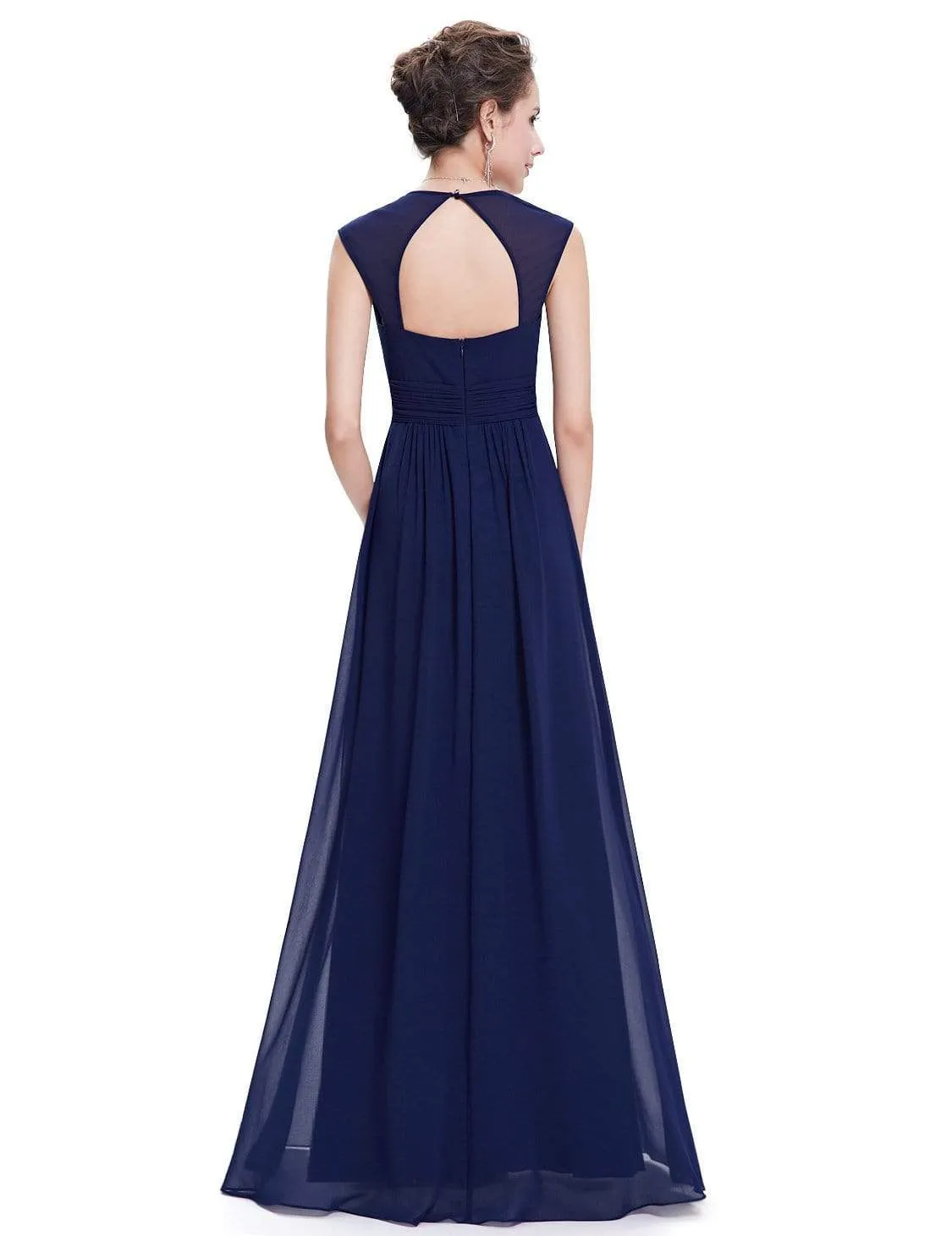 Sleeveless Grecian Style Bridesmaid Dress for Women