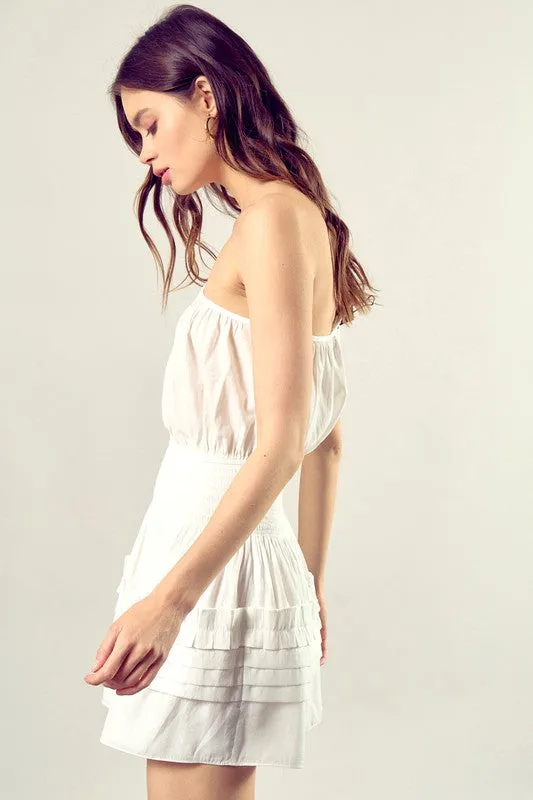 TEEK - Pleated One Shoulder Cami Dress