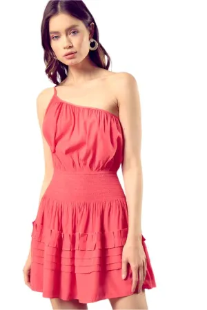 TEEK - Pleated One Shoulder Cami Dress