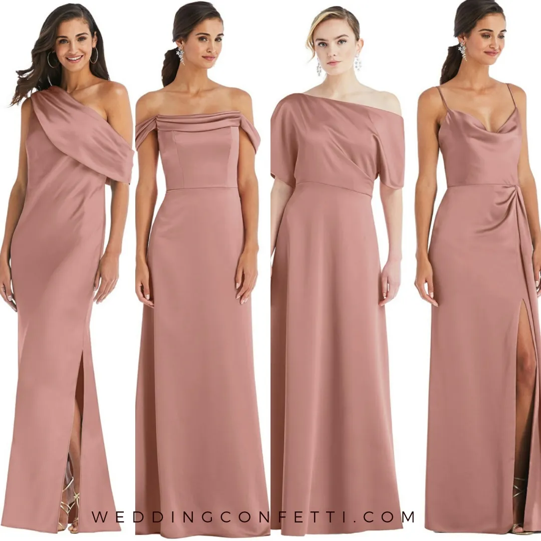 The Luna Bridesmaid Satin Series