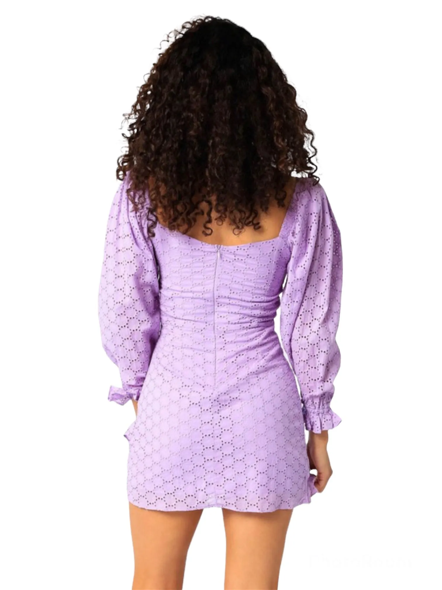 Violas Sweet Lavender Eyelet Dress