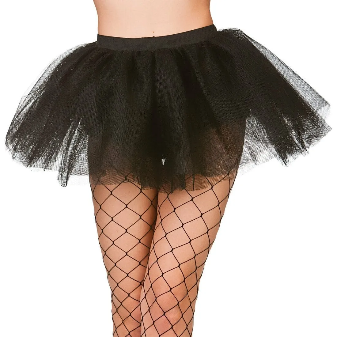 Womens Black 3 Layer Tutu Skirt Fancy Dress Accessory