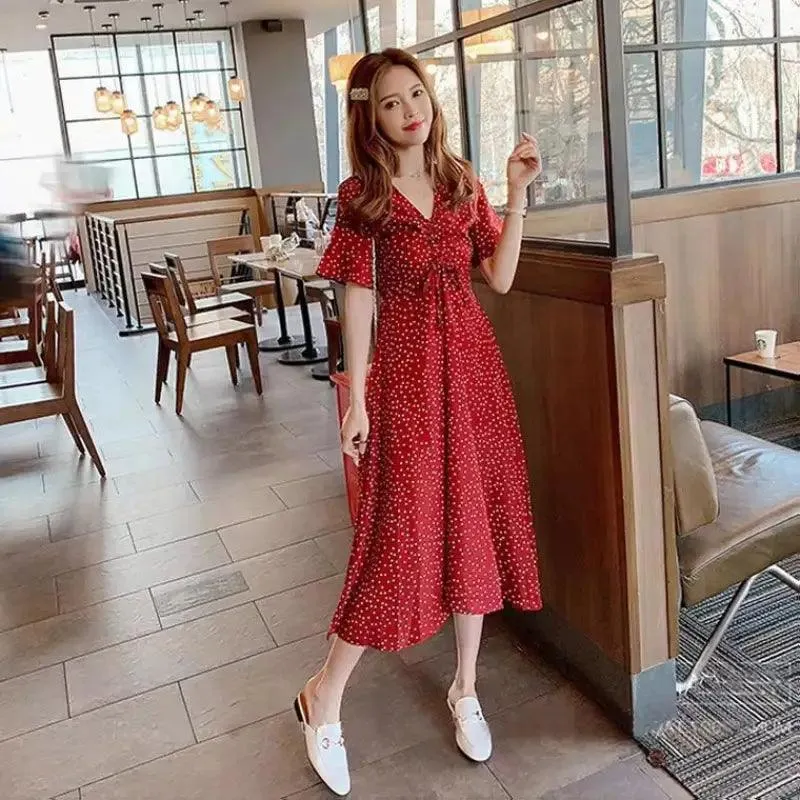 Women’s Fashion Retro Printed Dress